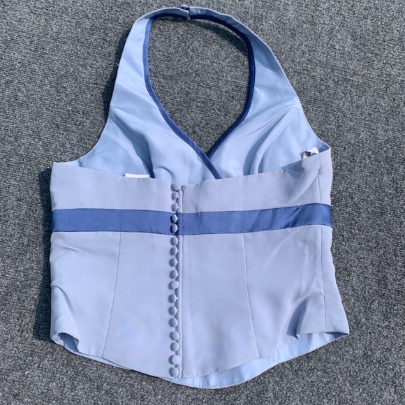 New Alfred Angelo bridesmaid top Size 12 cornflower - Picture 4 of 7